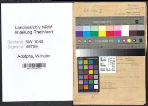 Entnazifizierung Wilhelm Adolphs , geb. 01.05.1897 (Fabrikant)
