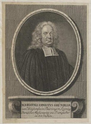 Bildnis des Iohannes Ernestvs Gründler