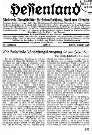 Heft 8, August 1926