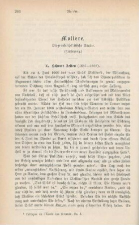 266-286 Molière : biographisch-kritische Studie : Fortsetzung