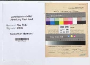 Entnazifizierung Hermann Oelschner , geb. 24.06.1901 (Werkmeister)
