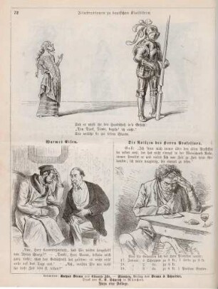 "Illustrationen zu deutschen Klassikern" "Warmes Eisen" "Die Notizen des Herrn Professors"