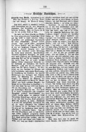 Heinrich von Kleist. Trauerspiel in vier Akten von Wilkelm v. Polenz. Dresden und Leipzig. F. Pierson's Verlag.