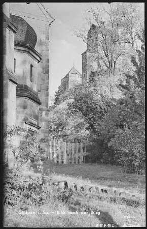Stolpen. Blick nach der Burg
