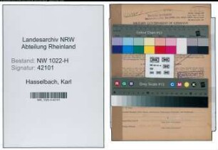 Entnazifizierung Karl Hasselbach , geb. 14.12.1902 (Bahnbeamter)