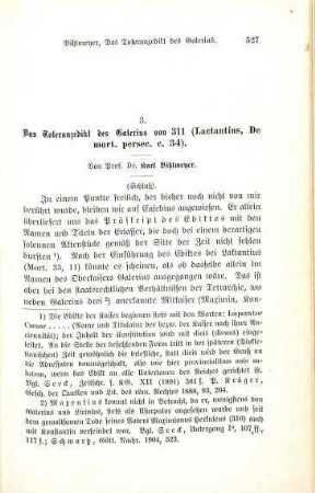 527-589 Das Toleranzedikt des Galerius von 311