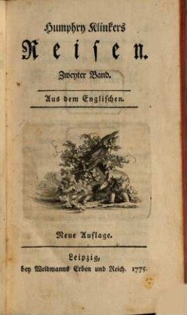 Humphry Klinkers Reisen : Aus dem Englischen, 2