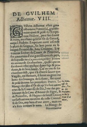 De Guilhem Adhemar, VIII