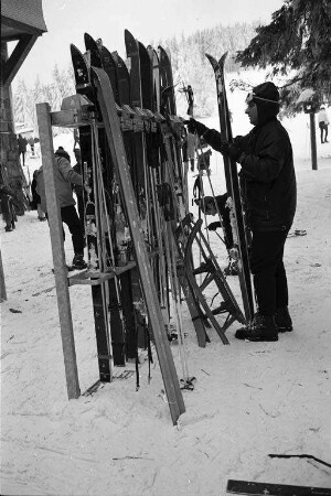 Skifahren im Schwarzwald.