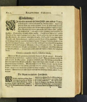 Einleitung: Wir schreiten nun mit Gottes Hülffe zum ... [u. a.]