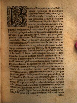 Disp. theol. de baptismi Christianorum origine mere divina ...