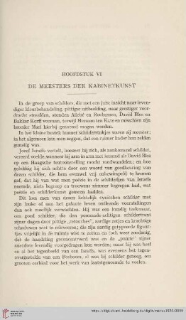 Hoofdstuk VI. De meesters der kabinetkunst