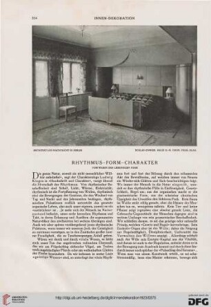 Rhythmus, Form, Charakter: vom Wesen der lebendigen Form