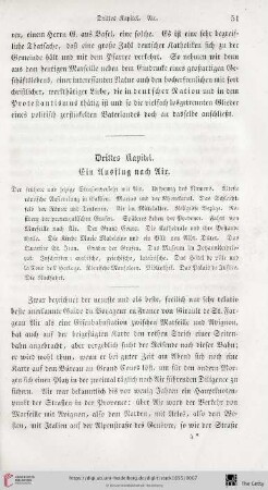 Drittes Kapitel: Ein Ausflug nach Aix