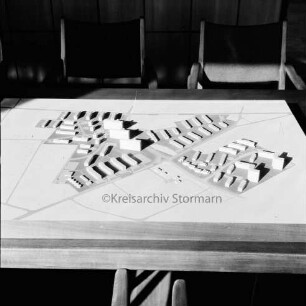 Architekturmodell des Gebietes zwischen der Segeberger Chaussee, Tangstedter Landstraße und der Landesgrenze zu Hamburg