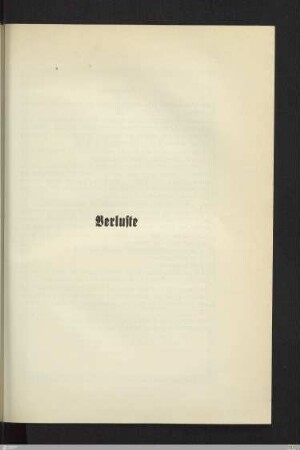 Verluste