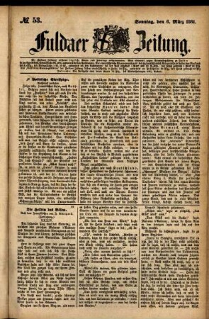 Ausgabe vom Sonntag, den 06. März 1881.