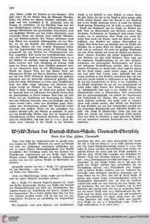N.F. 18.1938: WHW-Arbeit der Dietrich-Eckart-Schule, Neumarkt-Oberpfalz