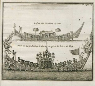Balon des envoyez du Roy. Balon du corps du Roy de Siam ouestoit la lettre du Roy