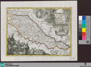 Tabula exhibet Regnum Sclavoniae, cui adjacent Hungaria Inferior, Servia, Bosnia, Croatia, et Marchia Vinidorum - Q 4,8