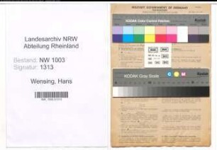 Entnazifizierung Hans Wensing , geb. 28.10.1912 (Malermeister)