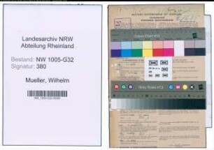 Entnazifizierung Wilhelm Mueller , geb. 26.06.1894 (Verw.Beamter)