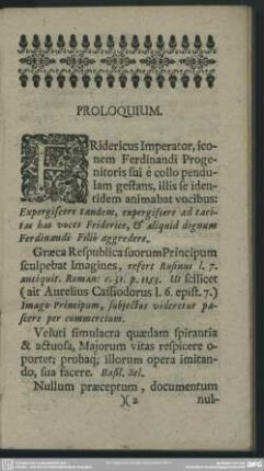 Proloquium