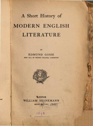 A short history of modern English literature