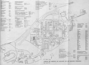 Lageplan der Universität des Saarlandes und der Staatlichen Sportschule