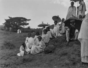 Maskalfest in Gondar : Zuschauerinnen und Zuschauer beim Maskalfest in Gondar