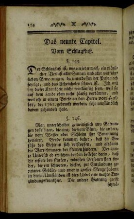 Das neunte Capitel. Vom Schlagfluß.