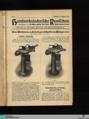 Handwerkstechnische Rundschau, Handwerkstechnische Rundschau