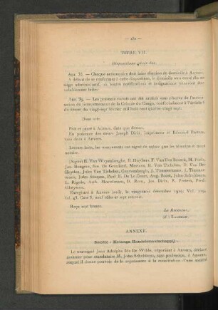 Titre VII.
