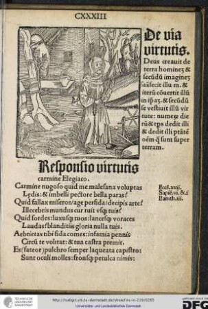 Deus creavit de terra hominem et secundum imaginem suam fecit illum.