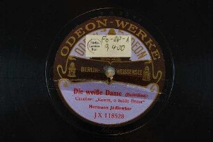 Die weiße Dame : Cavatine "Komm, o holde Dame" / (Boieldieu)