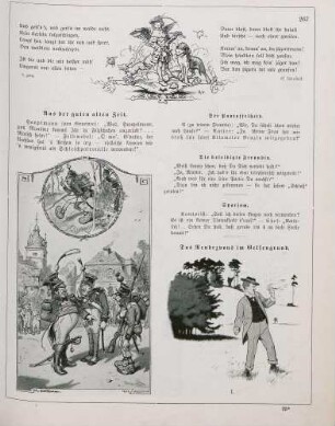 "Vom Maidlein das keinen Jäger wollt" "Aus der guten alten Zeit" "Das Rendezvous im Gelsengrund"