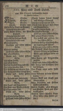 XXX. Klag- und Trost-Lieder