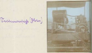 Foto einer französischen Motor-Pflug-Seil-Winde für Luftschiffer