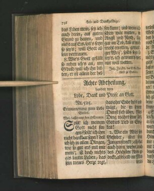Achte Abtheilung.
