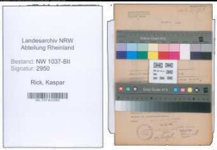 Entnazifizierung Kaspar Rick , geb. 25.12.1903 (Lehrer)
