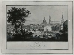 Dresden von der Gegend vor dem Weißen Tor
