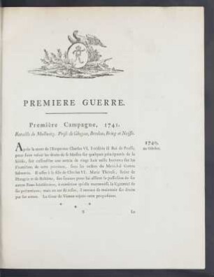 Premiere Guerre.