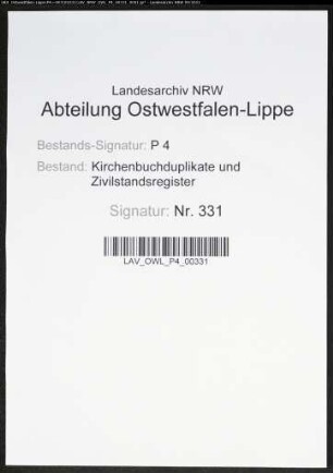 Kirchenbuchduplikat der katholischen Gemeinde Störmede, Kreis Lippstadt (GHT 1844-1849). (Gemeinde: Katholische Gemeinde)