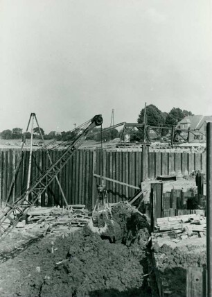 Wehr und Schleuse Drakenburg, Deutschland, 1937-1938