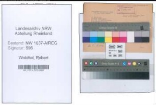 Entnazifizierung Robert Wokittel , geb. 15.11.1893 (Ingenieur)