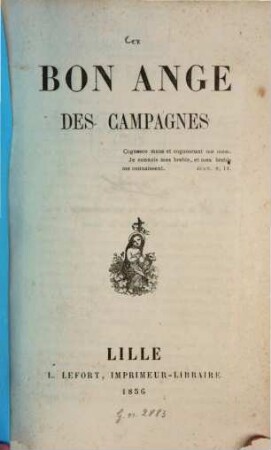 Le bon ange des campagnes