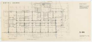 Bürohaus Bayreuther Straße 7-8 / Wittenbergplatz 4, Berlin-Schöneberg: Grundriss 5. Obergeschoss 1:50