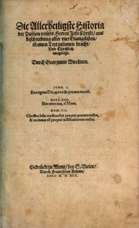 Qvadragesimale Catholicvm. Gegrundte Auslegung aller Episteln, oder Lectionen, vnd der Euangelien, so die Kirche Gottes von alters, durch die Tage der heiligen Fasten, zu Lesen vnd Predigen, Christlich vnd löblich verordnet hat