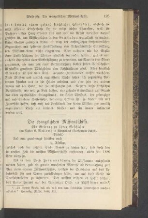 Die evangelischen Missionsschiffe