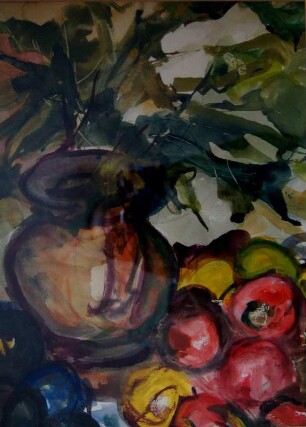 Stilleben mit Obst und Krug